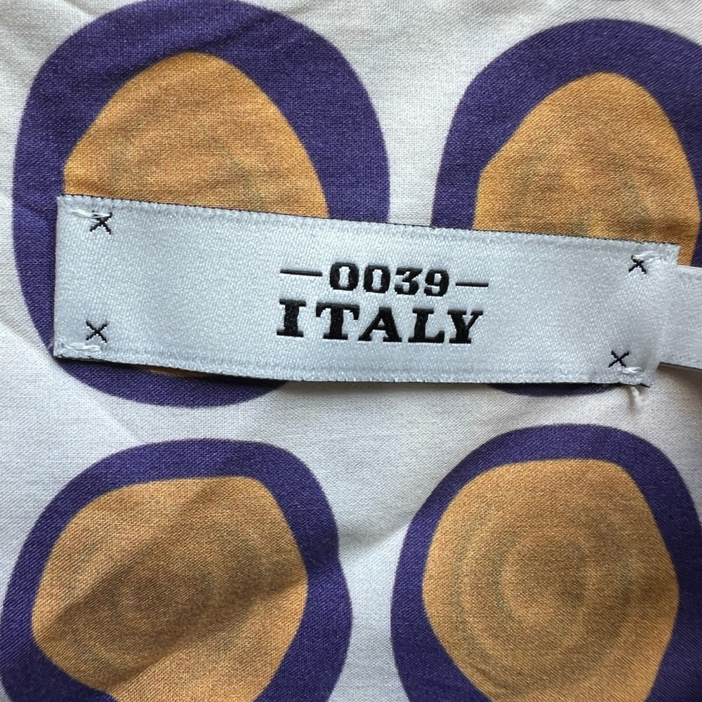 0039 Italy Sleeveless Polka Dot Ruffle Top size XS - Picture 4 of 9